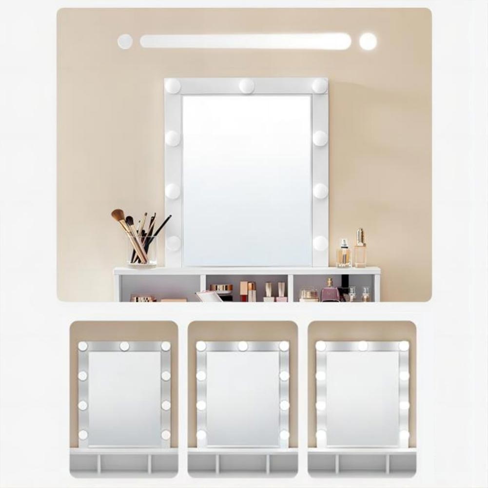 Toeletta Trucco Los Angeles Specchio Led Freddo Caldo Specchiera Makeup Cassetti