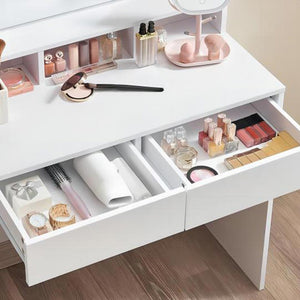 Toeletta Trucco Los Angeles Specchio Led Freddo Caldo Specchiera Makeup Cassetti