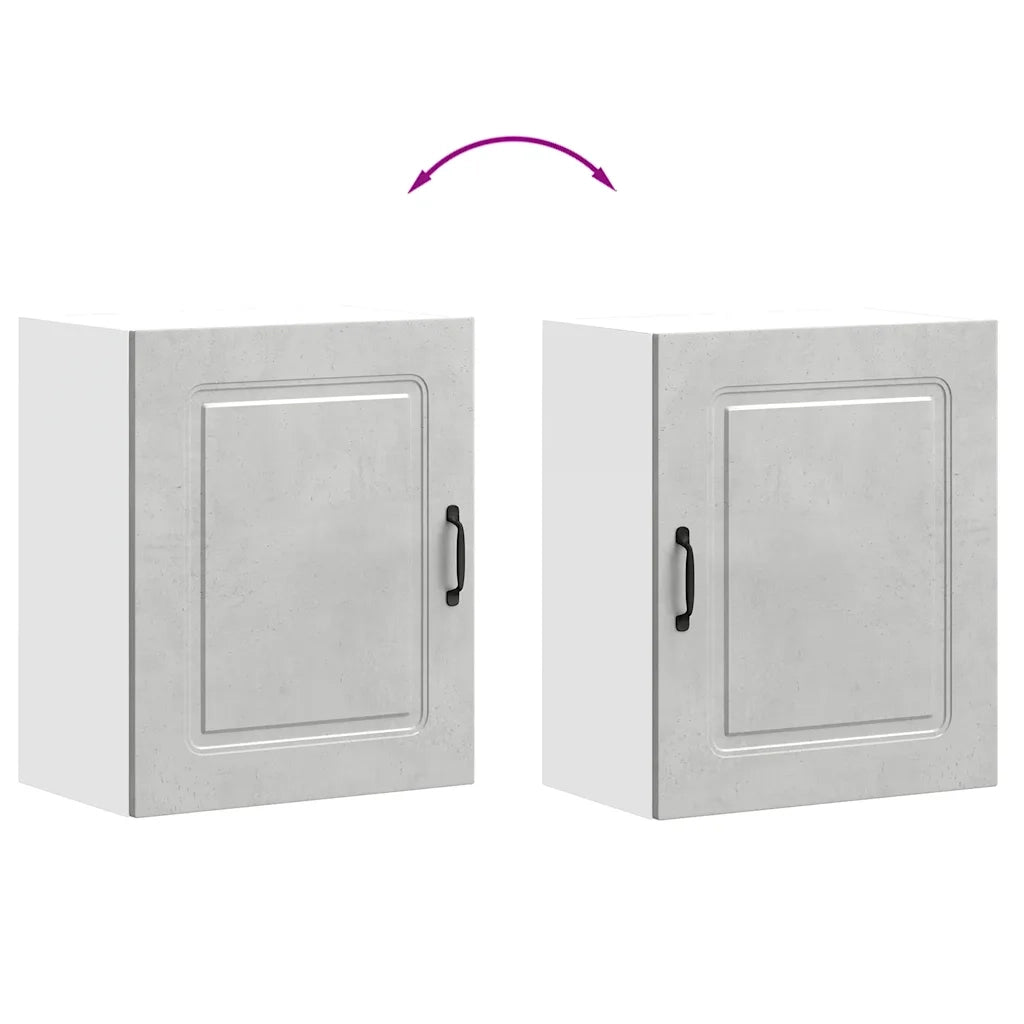 Pensili da cucina 2 pz Kalmar in Legno Multistrato Grigio cemento 853566