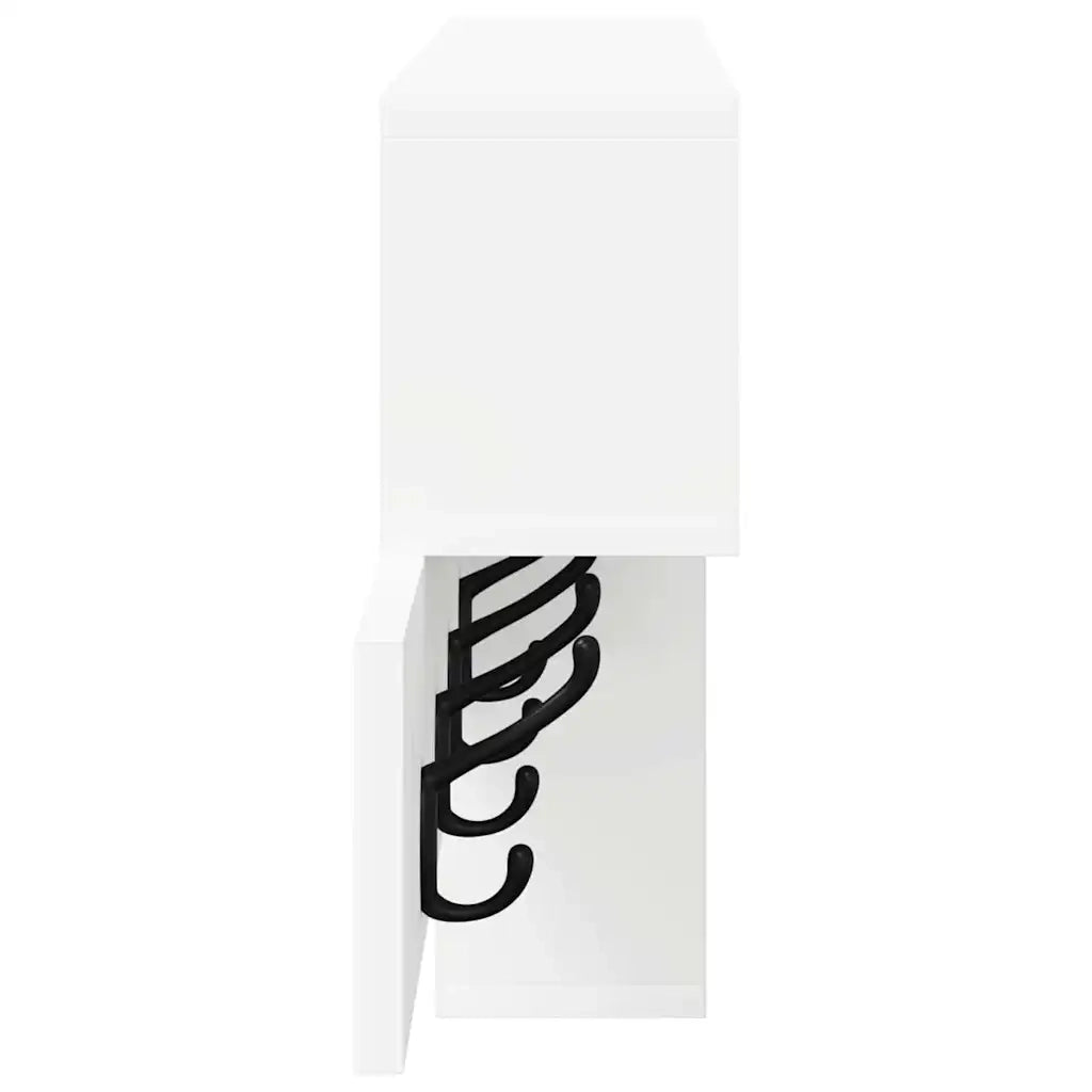 vidaXL Appendiabiti a muro Bianco 100 x 12 x 43.5 cm Legno multistrato