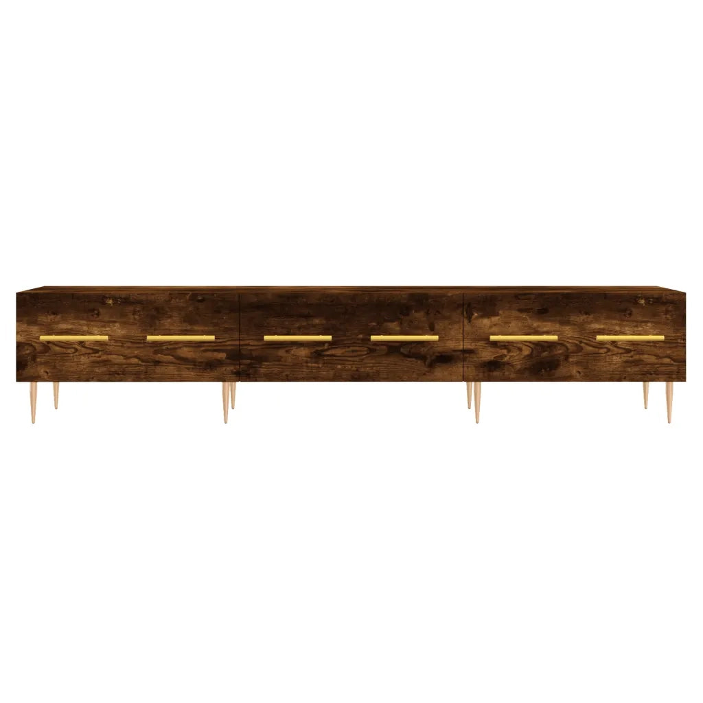 Mobile Porta TV Rovere Fumo 150x36x30 cm in Legno Multistrato 829145