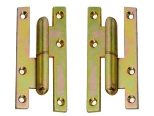 CERNIERE PAUMELLES IN ACCIAIO TROPICALIZZATO- - mm.140x60x3,5 SX - 12 pezzi