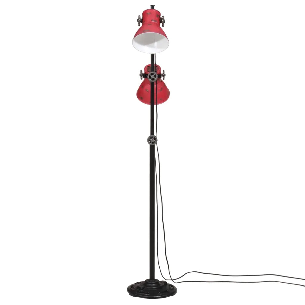 Lampada da Terra 25 W Rosso Anticato 25x25x90/140 cm E27 CFW3447930