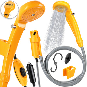 Doccia da Campeggio 12V Cavo Alimentazione 5m Lavaggio Auto con pompa Immersione