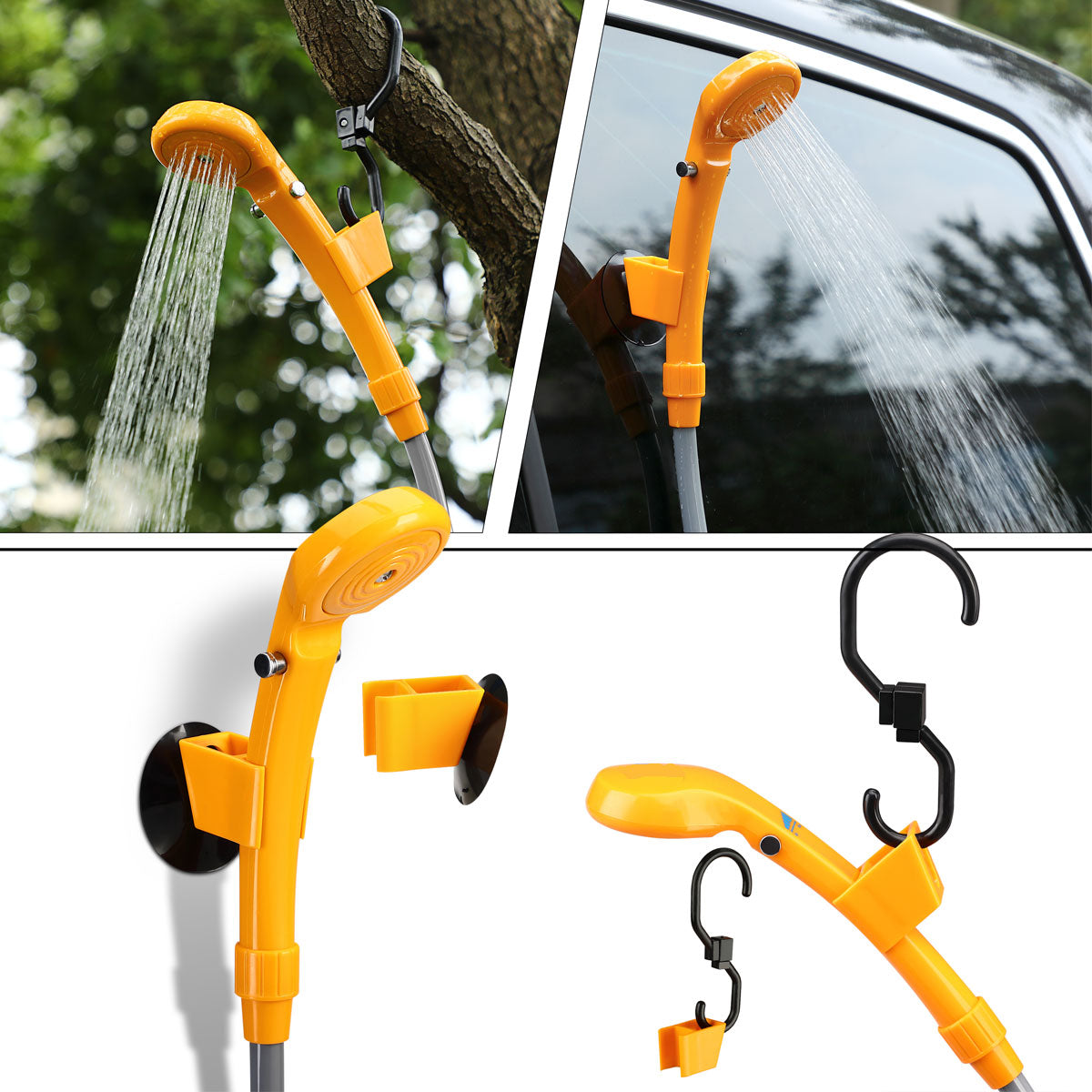 Doccia da Campeggio 12V Cavo Alimentazione 5m Lavaggio Auto con pompa Immersione