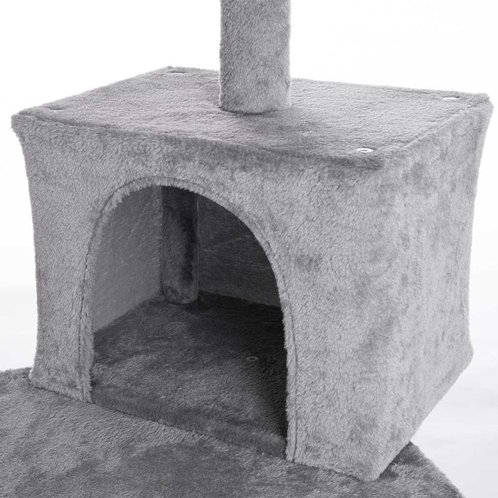 Tiragraffi Gioco Gatti Albero Rifugio Graffiatoio 5Piani 1Palla 1Cuccia Coperta Felini