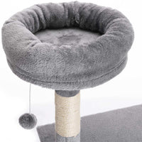 Tiragraffi Gioco Gatti Albero Rifugio Graffiatoio 5Piani 1Palla 1Cuccia Coperta Felini