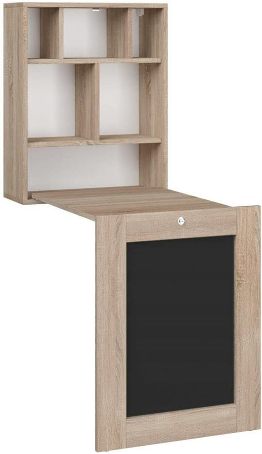 SCRIVANIA PIEGHEVOLE DA APPENDERE LIBRERIA UFFICIO CASA ROVERE 145X90X60CM TILT