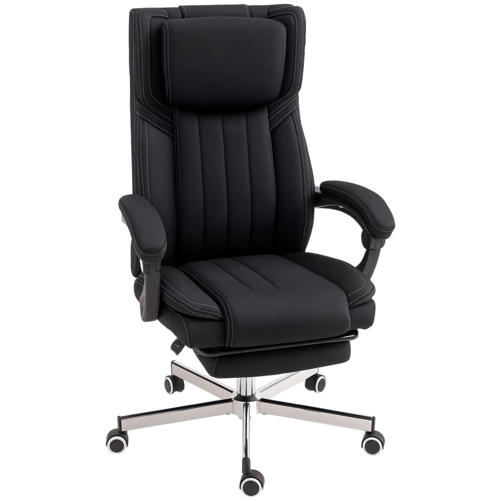 Sedia da ufficio girevole con schienale regolabile ¨C Minimal ¨C Nero 65x61x105-113 cm