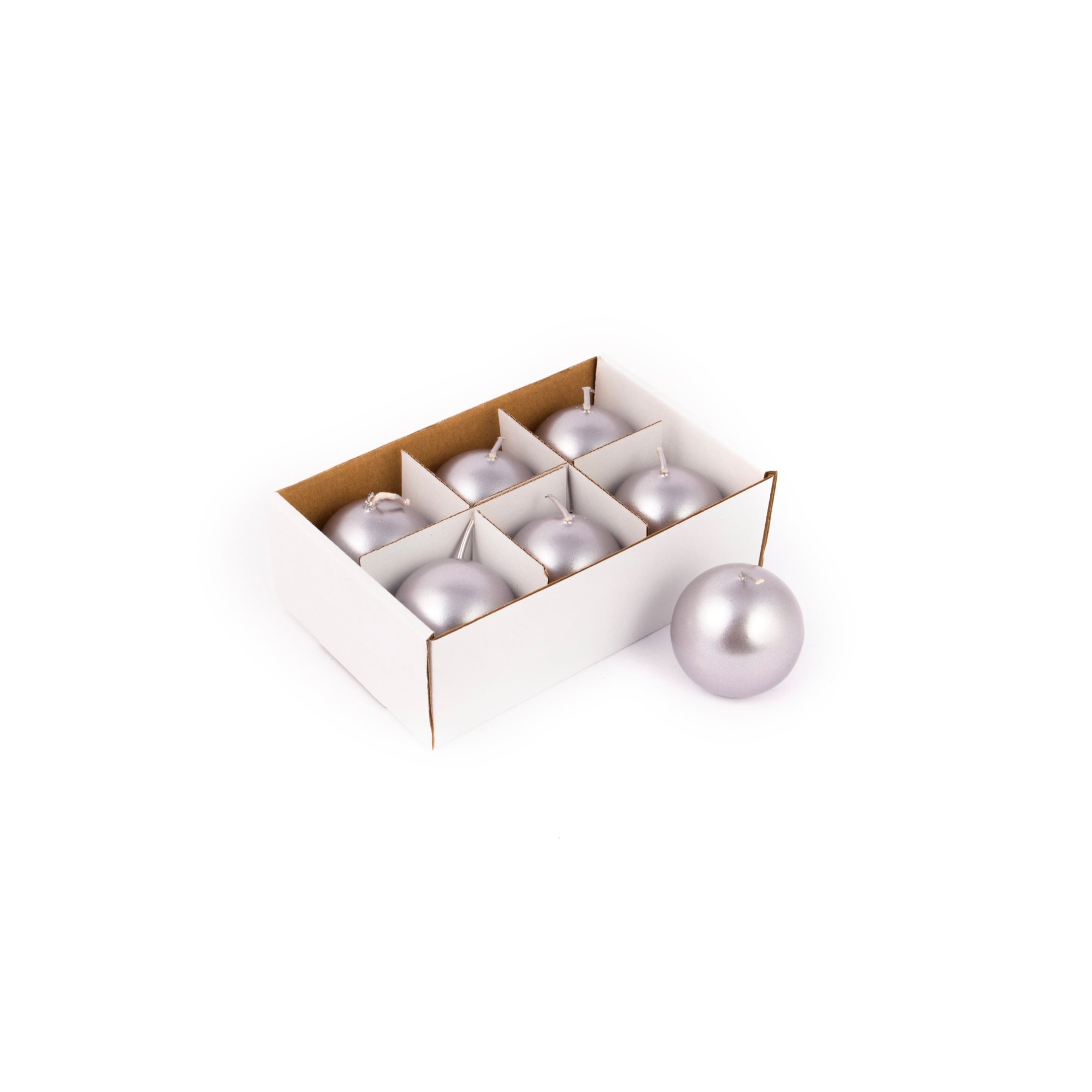 SET 6 CANDELE SFERA IN CERA