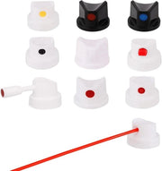 10 pezzi Spunti universali per bomboletta spray - Graffiti e arte creativa - pittura spray DIY - punteria per bomboletta spray