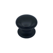 Pomolo fisso per porta SAGUATTI 173/70ZB in alluminio nero opaco