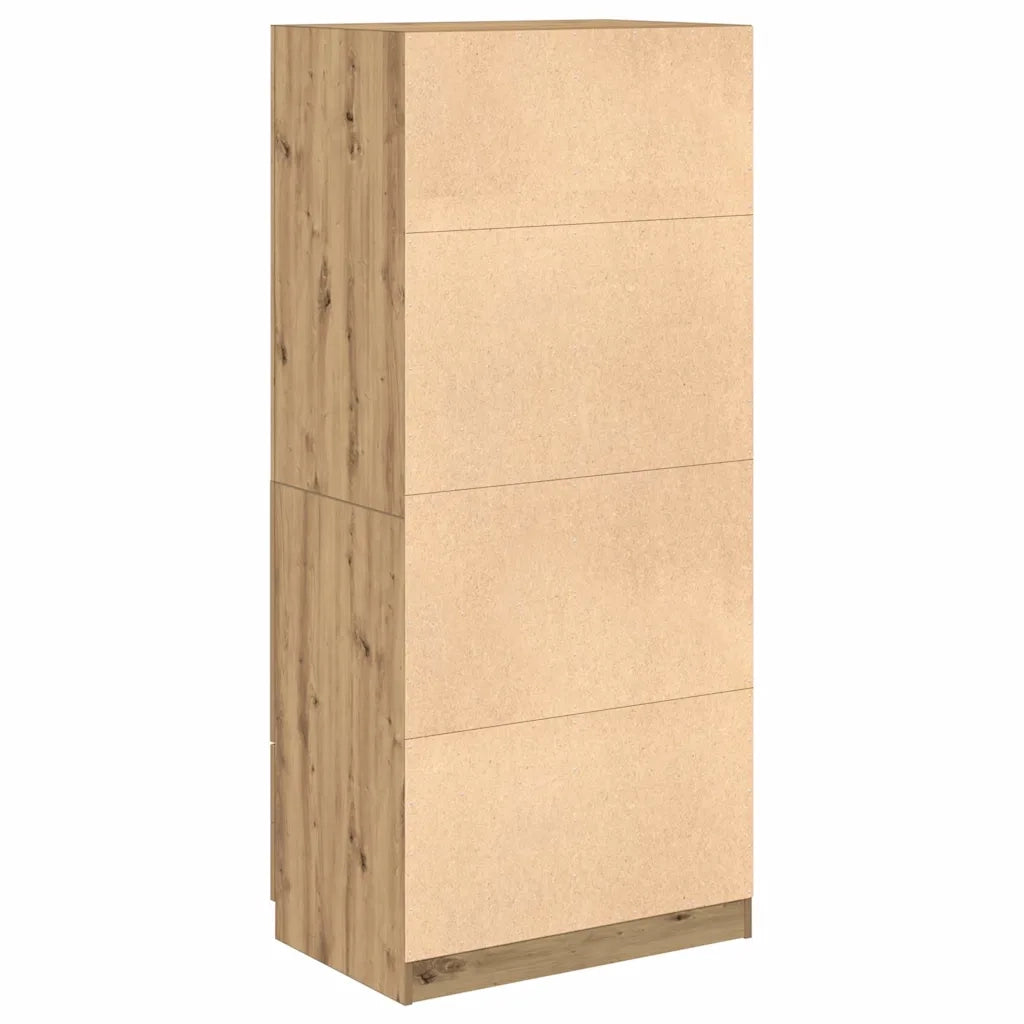 Armadio Rovere Artigianale 80x52x180 cm in Legno Multistrato CFW2383026