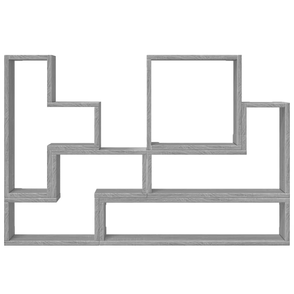 vidaXL Mensola a Muro Grigio Sonoma 96x12x64 cm in Legno Multistrato