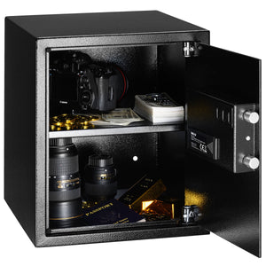 Cassaforte Elettronica di sicurezza 40x35x40cm Porta documenti Valori Casa Hotel
