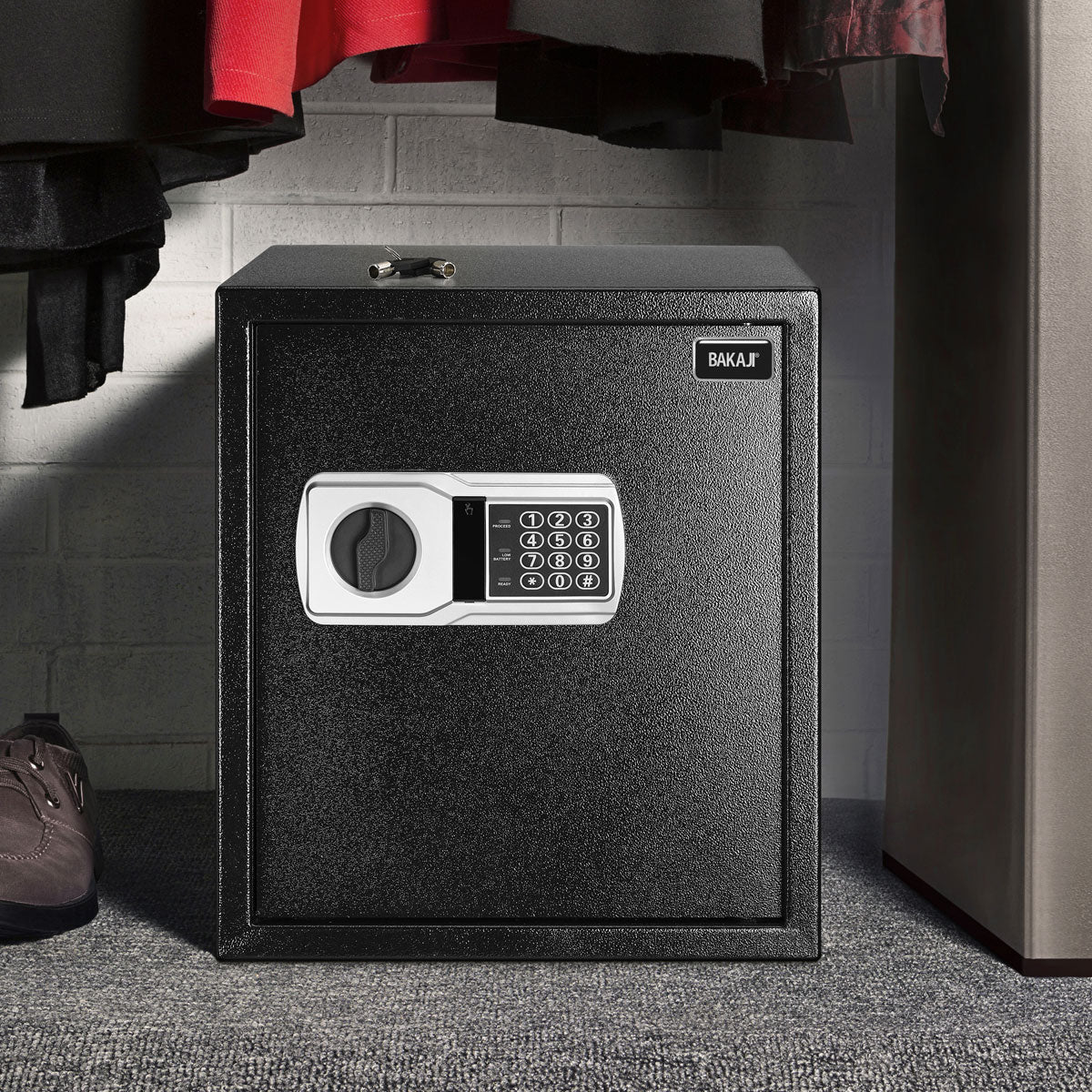 Cassaforte Elettronica di sicurezza 40x35x40cm Porta documenti Valori Casa Hotel