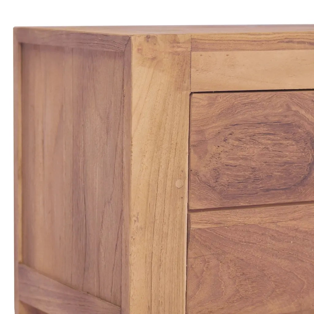 Comodino 40x30x50 cm in Legno Massello di Teak cod mxl 30672