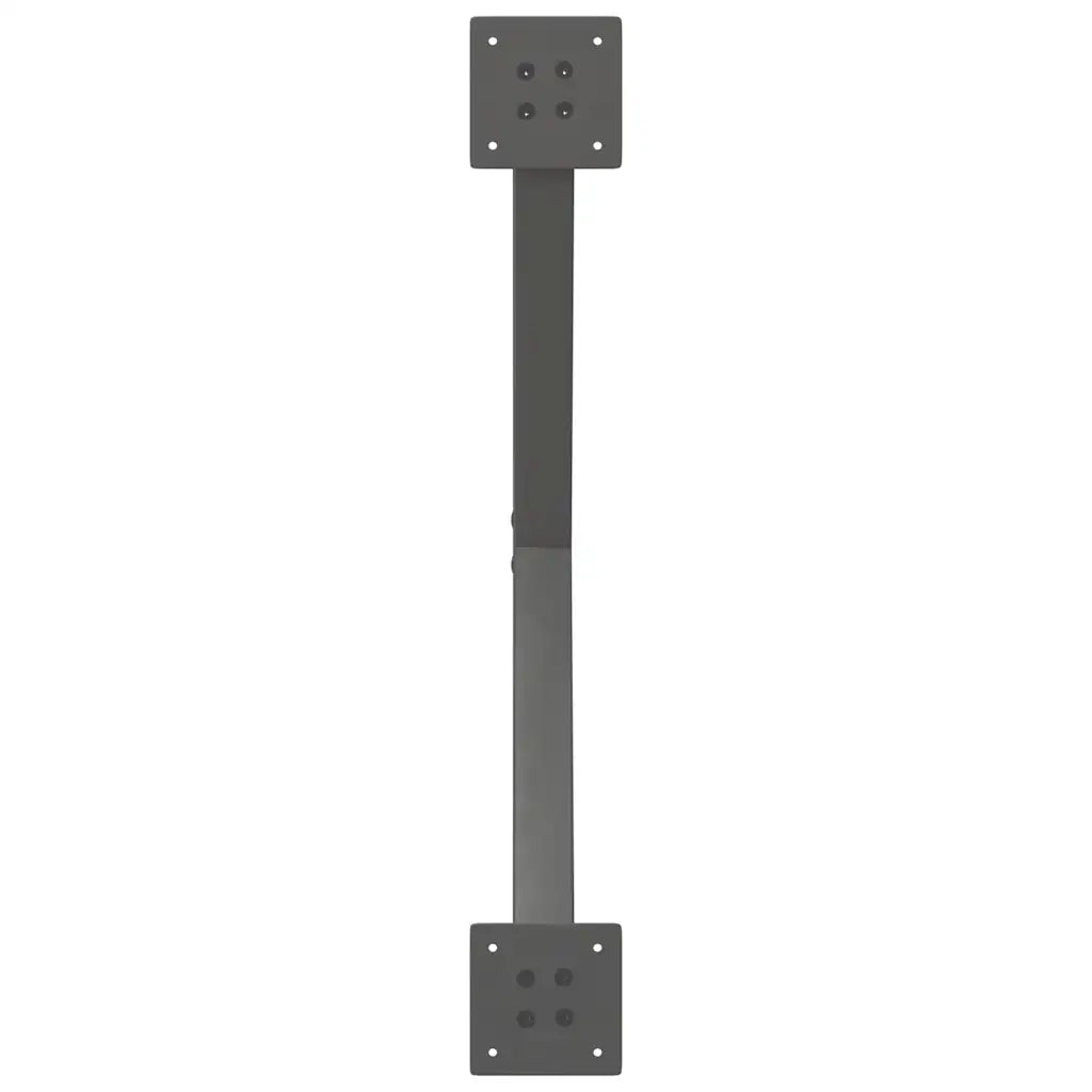 Gambe per Tavolino da CaffÃ¨ a Forma di X 2 pz Antracite 70x(30-31) cm Acciaio