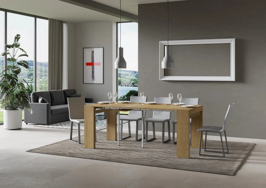 Consolle allungabile 90x40/196 cm Roxel Small Quercia Natura