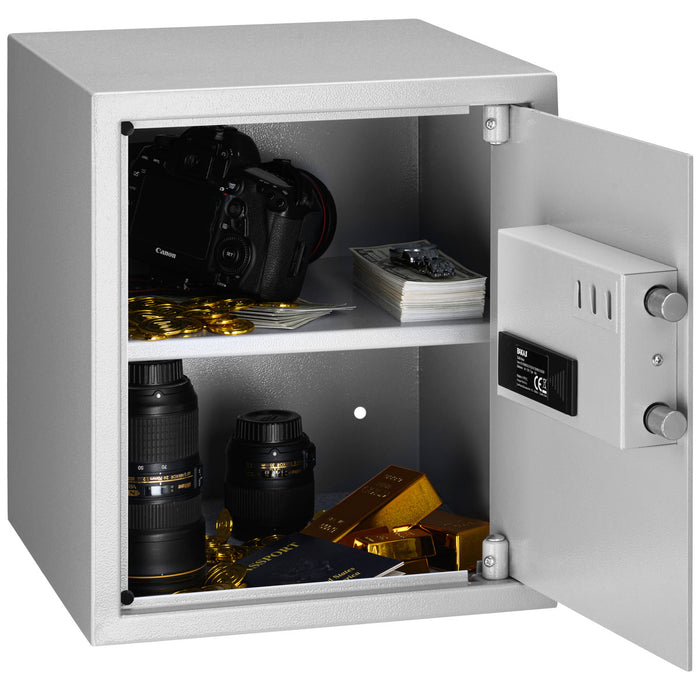 Cassaforte Elettronica di sicurezza 40x35x40cm Porta documenti Valori Casa Hotel