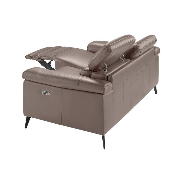 Divano 3 posti in pelle visone