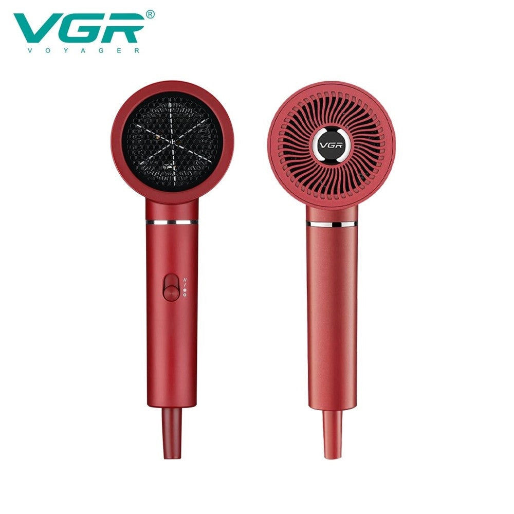Trade Shop - Vgr V-431 Asciugacapelli Professionale 1600-1800w Parrucchiere Shop Hair Dryer - Rosso