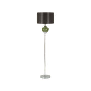 Lampada da terra Stiviere, Luce da terra, Lampada da pavimento, Lampada a stelo, 40x40 h160 cm, Verde e Grigio