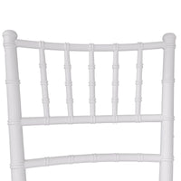 Sedia Chiavarina bianca in resina