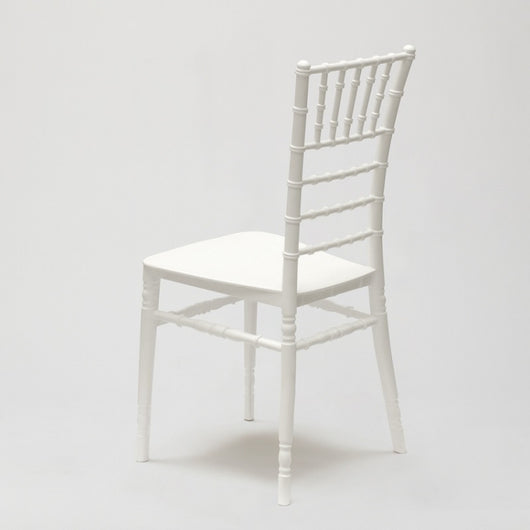 Sedia Chiavarina bianca in resina