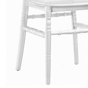 Sedia Chiavarina bianca in resina