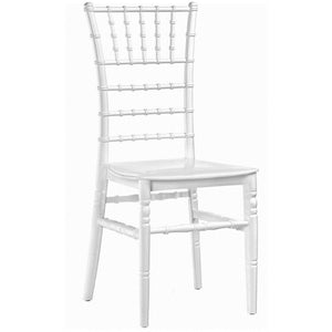 Sedia Chiavarina bianca in resina