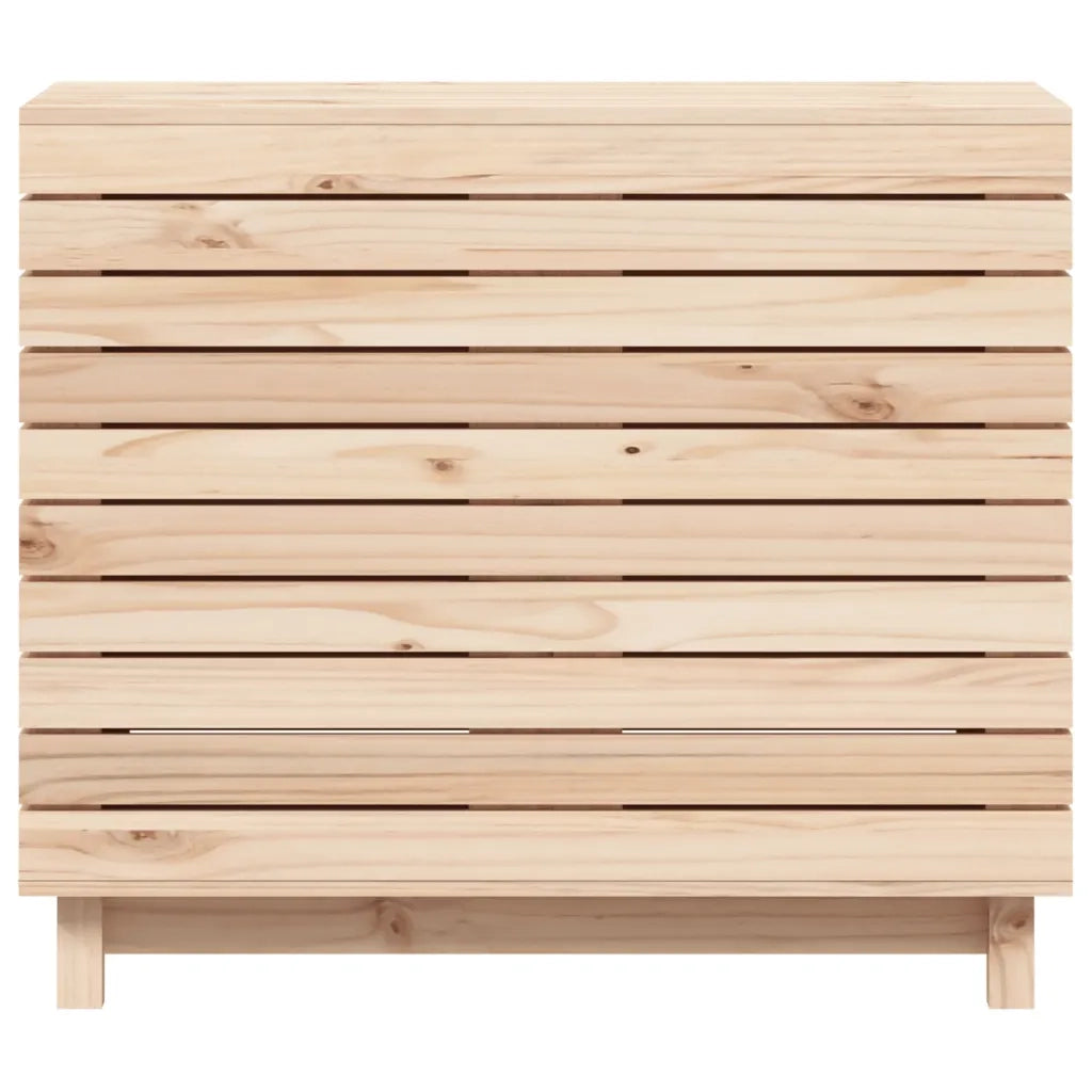 Cesto per Bucato 88,5x44x76 cm Legno Massello Pino 832323
