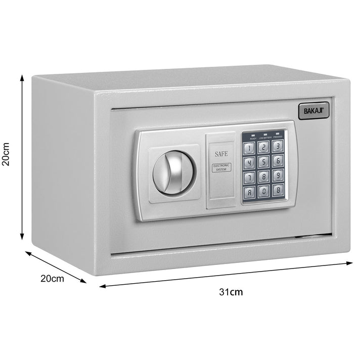 Cassaforte Digitale a Muro Cassetta Sicurezza Elettronica 31x20x20cm Casa Hotel