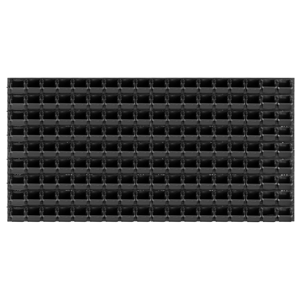 Pannello portautensili KADAX da parete per officina, 156x78 cm, 162 vassoi e contenitori per garage.