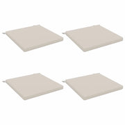 Cuscini per Sedia in 4 Pezzi SOEST 4 pz 100% Poliestere Bianco 944824