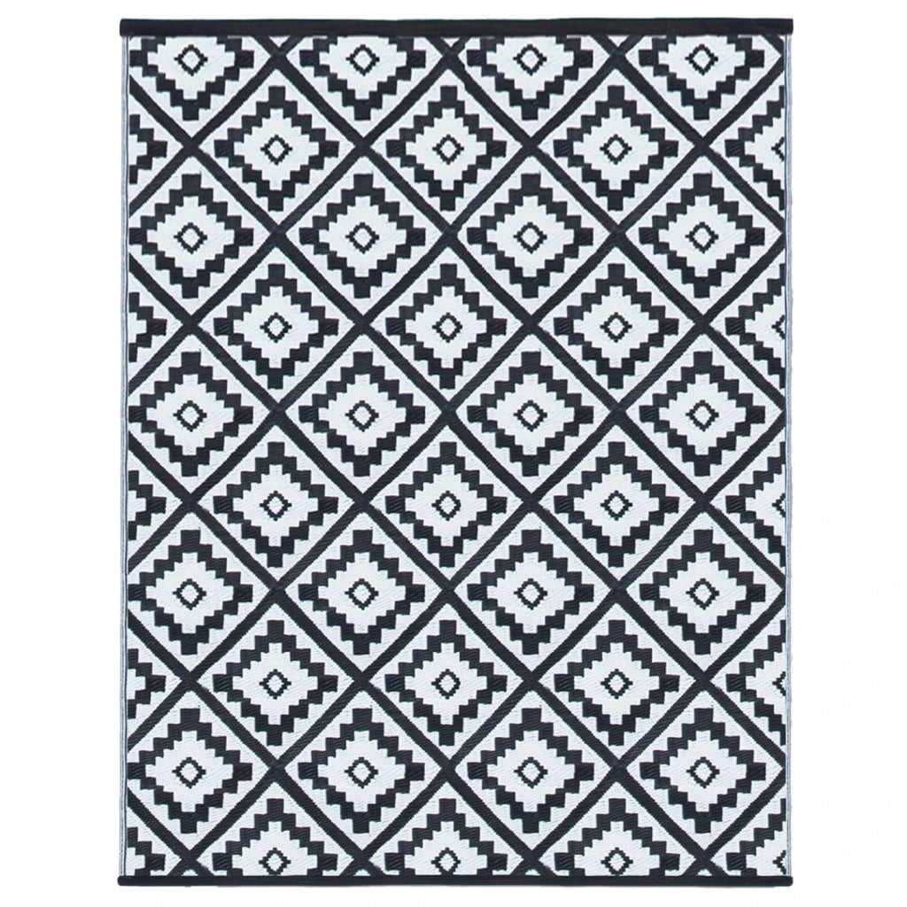 IDMarket - Tappeto per esterni BAHAMAS nero 270 x 470 CM
