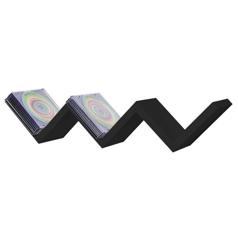 MENSOLA ZIG ZAG DIMENSIONI 59X12X12 CM IN COLORE NERO