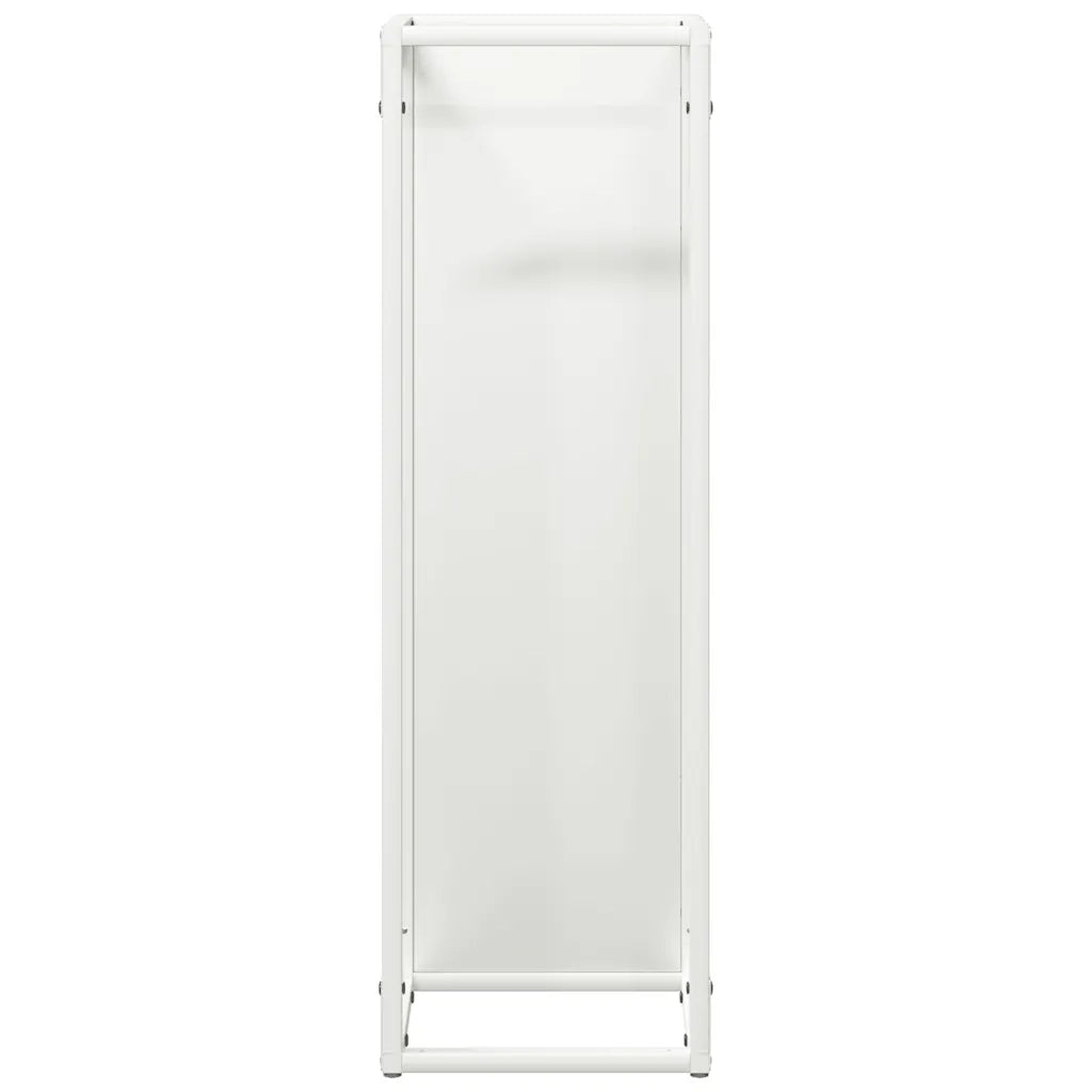 Rastrelliera per Legna da Ardere Bianca 25x25x80 cm CFW3544587