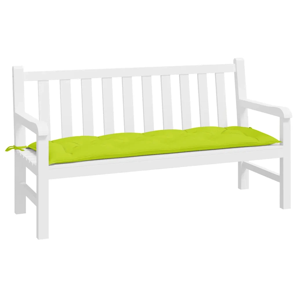 Cuscino per Panca-Cuscini per panchina Verde Brillante 150x50x3 cm in Tessuto Oxford 333682