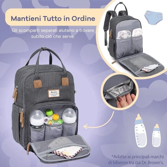 Borsa per bambini con capacità di stoccaggio ampia, borsa da viaggio per cambi e coperte per bambini