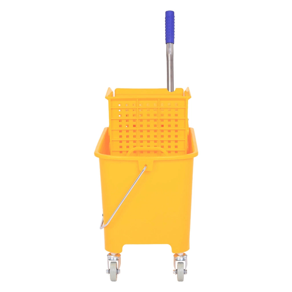 Secchio per Mop con Strizzatore e Ruote ¨C Zephmum ¨C Giallo 20L