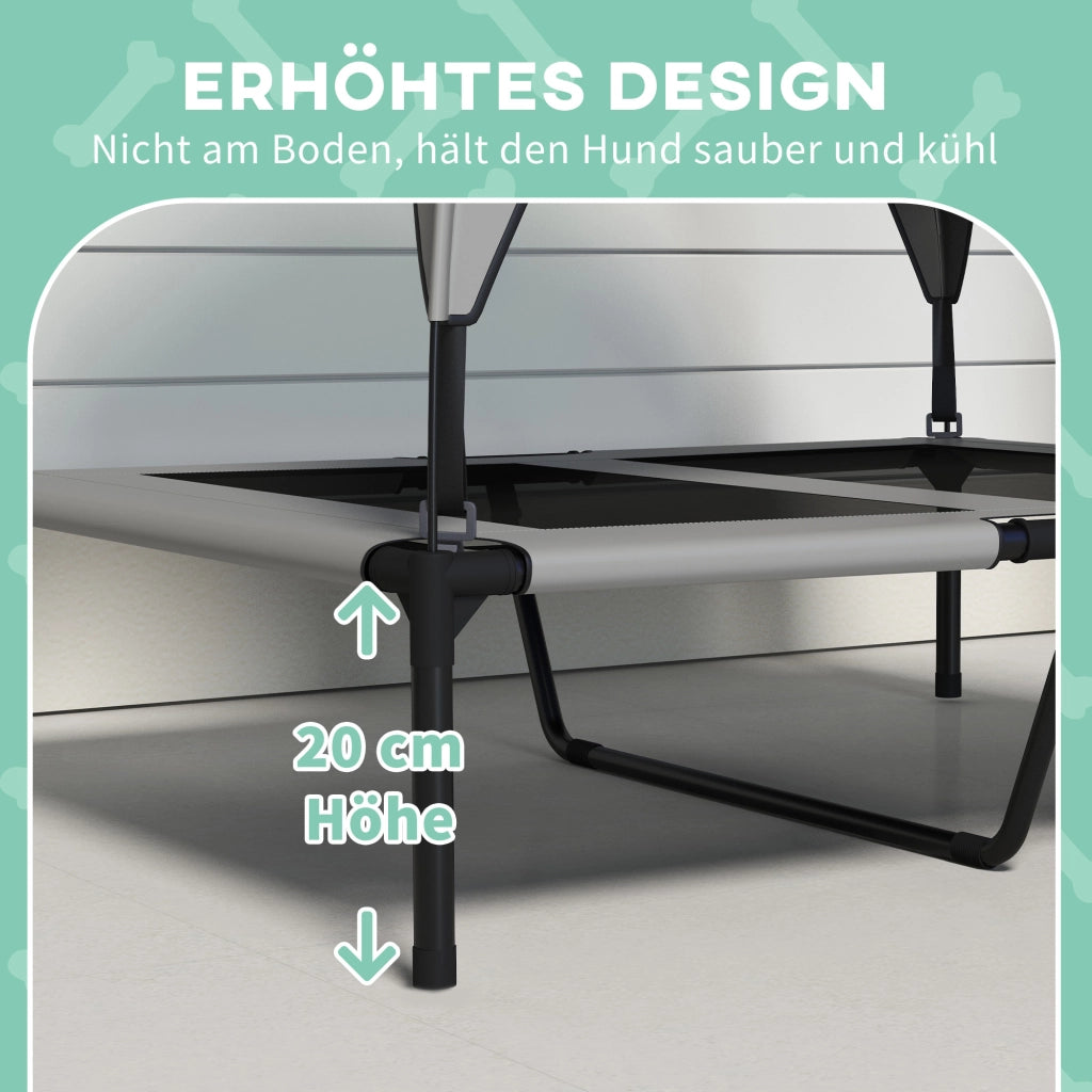 Cuccia per Cane con Tetto ¨C zephmum ¨C Grigio Chiaro 91x76x89 cm