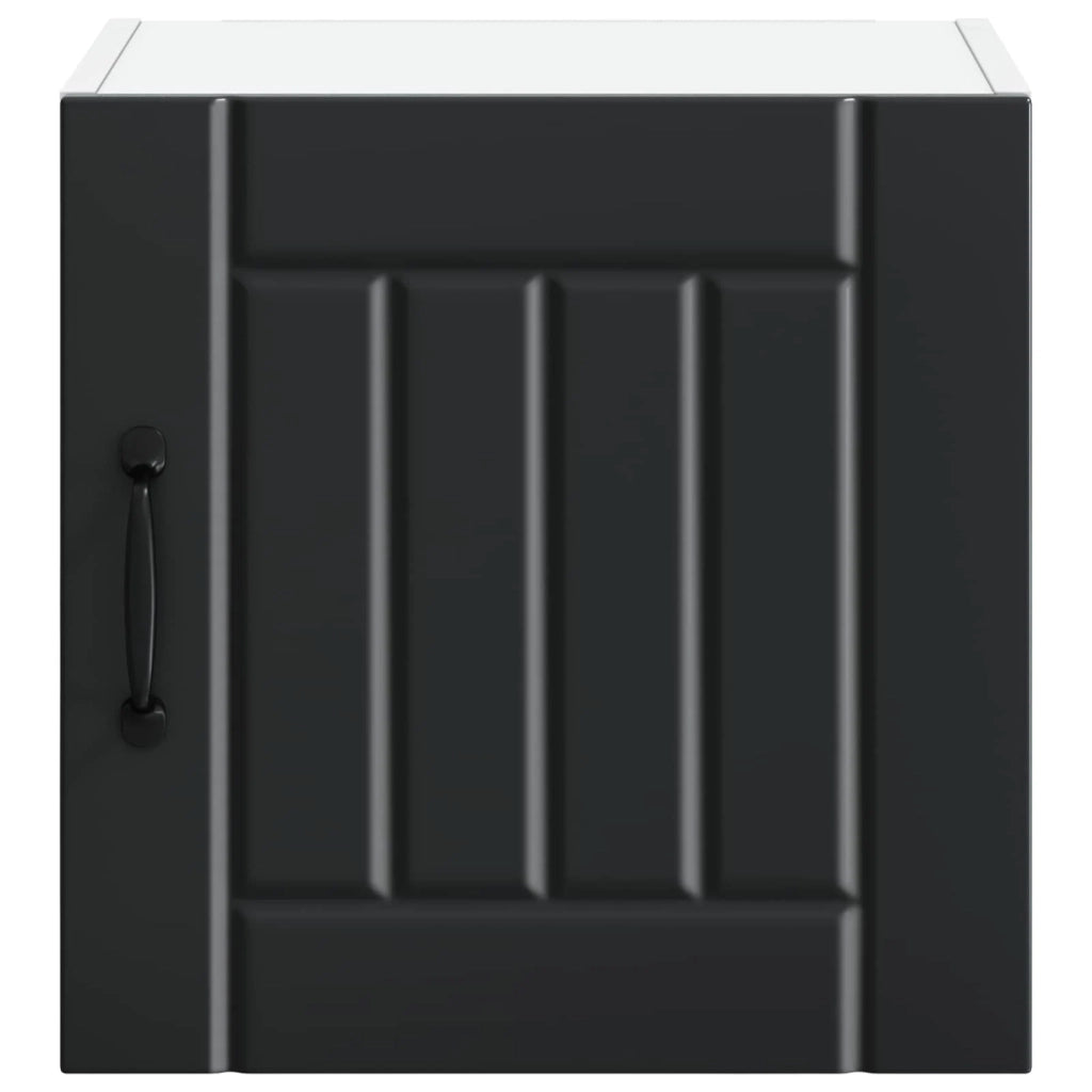 Pensile da cucina | Armadietto a muro LUCCA 2 pz Nero 40 x 31 x 40 cm