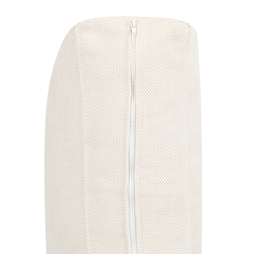 Divano angolare moderno in tessuto beige chiaro con gambe nere a 4 posti Stile Retrò Moderno