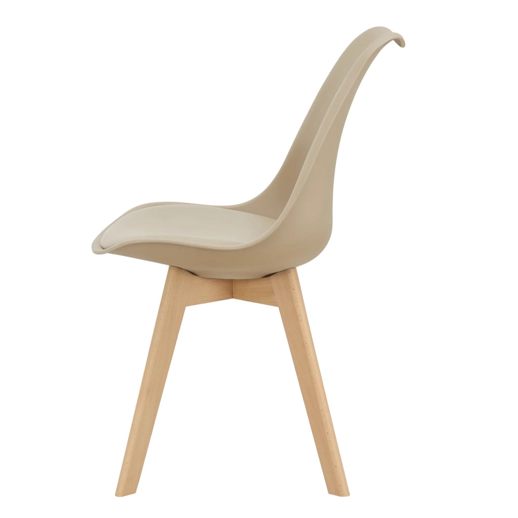 Set di 6 sedie da pranzo in similpelle color faggio beige 03_0006777