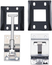 Ferramenta per serratura a T di stile 304 Acciaio inossidabile - Supporto per serratura - Blocco serratura per camper - Blocco serratura per rimorchi - Blocco serratura con guaina - Pannello a scatto 65mm x 61,5mm