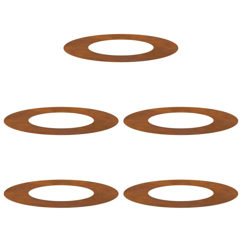 Fioriera in Acciaio Corten Acciaio corten Media Intarsi Decorativi