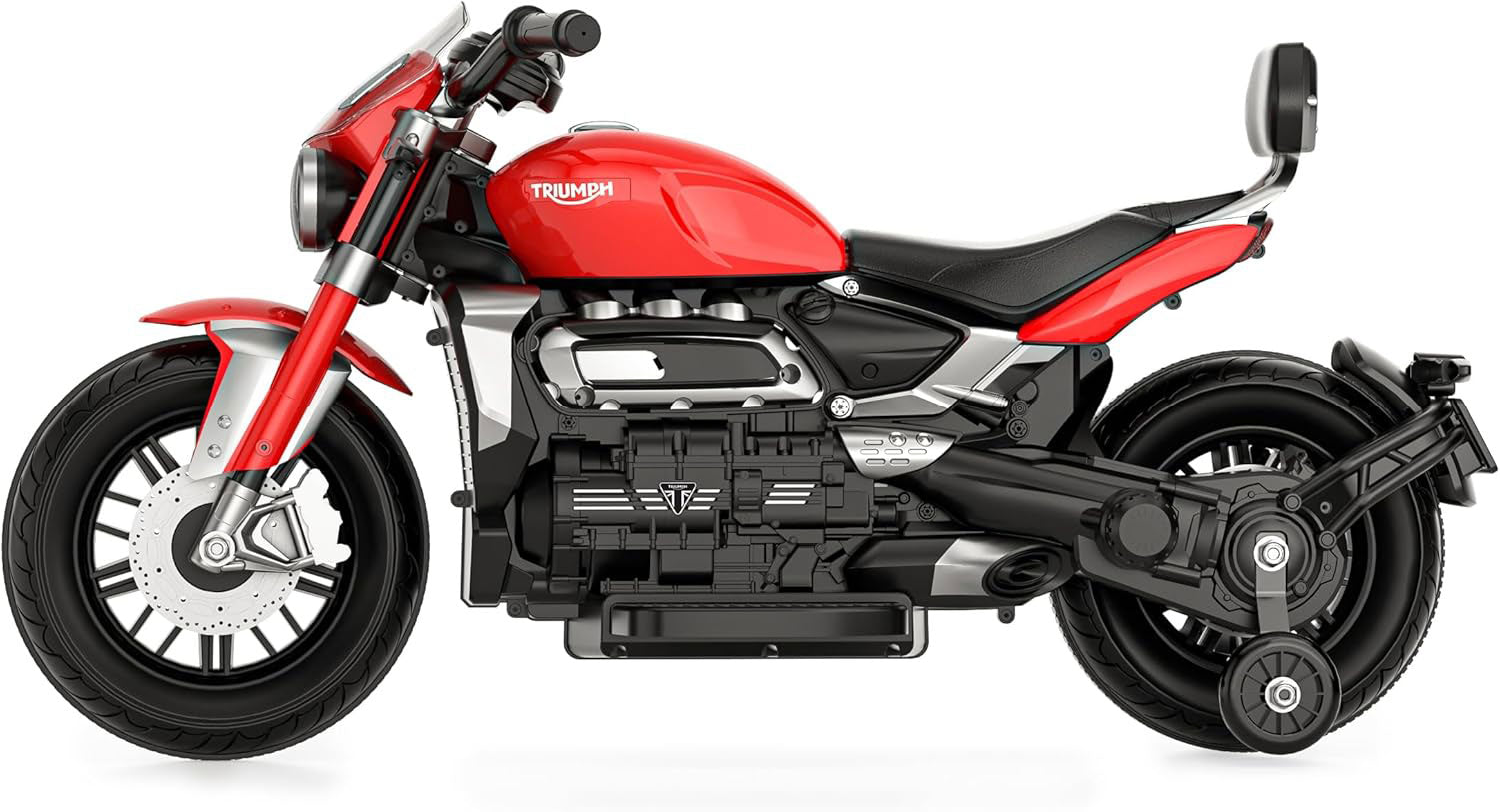 Moto Elettrica per Bambini Licenza Ufficiale Triumph 12V 4,5Ah Rosso