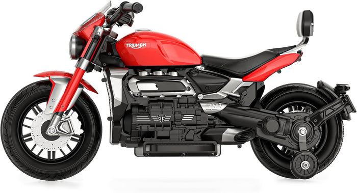 Moto Elettrica per Bambini Licenza Ufficiale Triumph 12V 4,5Ah Rosso