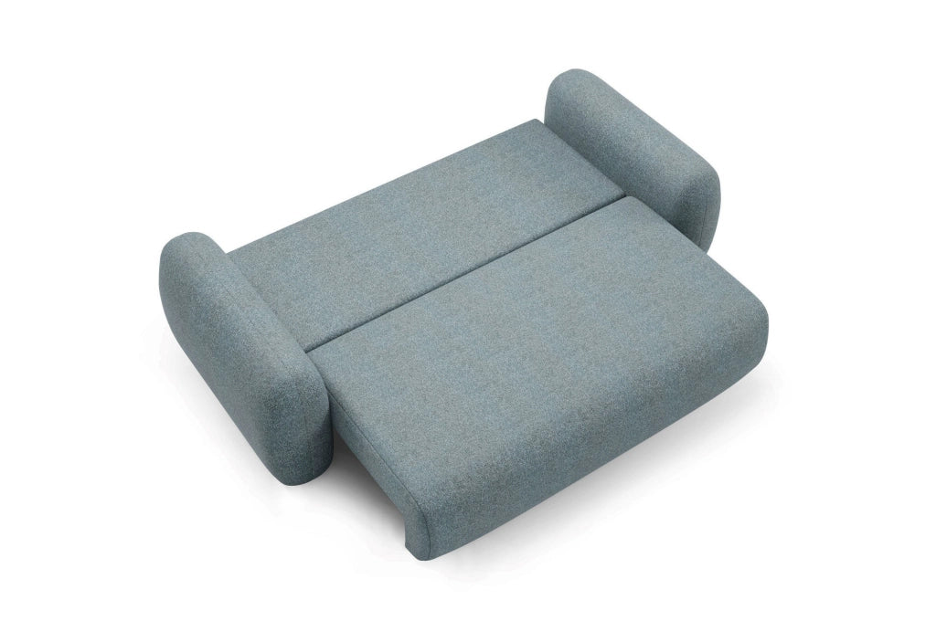 Sessame, Divano Letto 3 Posti Contenitore, 266x121 cm Grigio Scuro